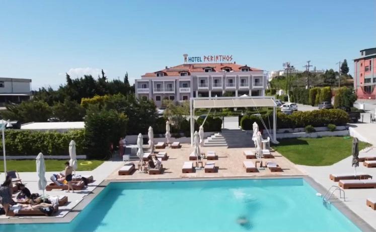 Perinthos Hotel Anchialos Exterior foto